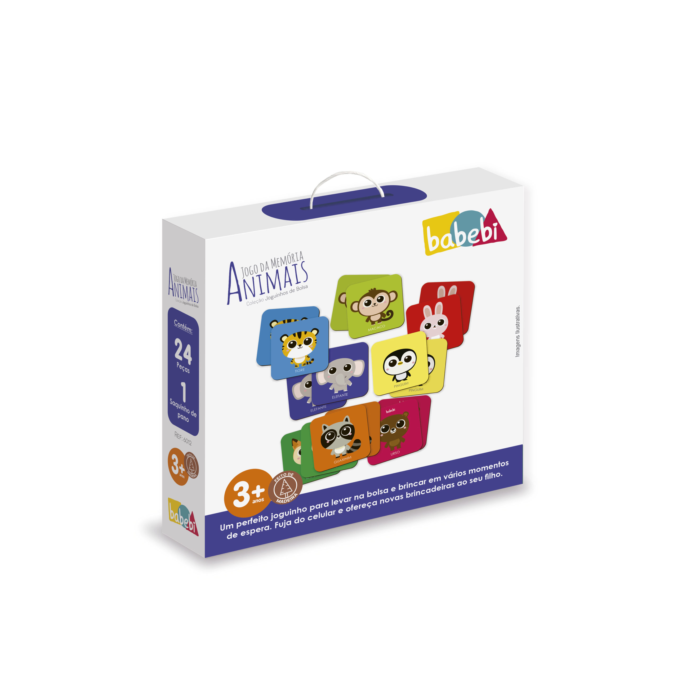 JOGUINHOS DE BOLSA: JOGO DA MEMORIA ANIMAIS - CELL Brinquedos Educativos ®