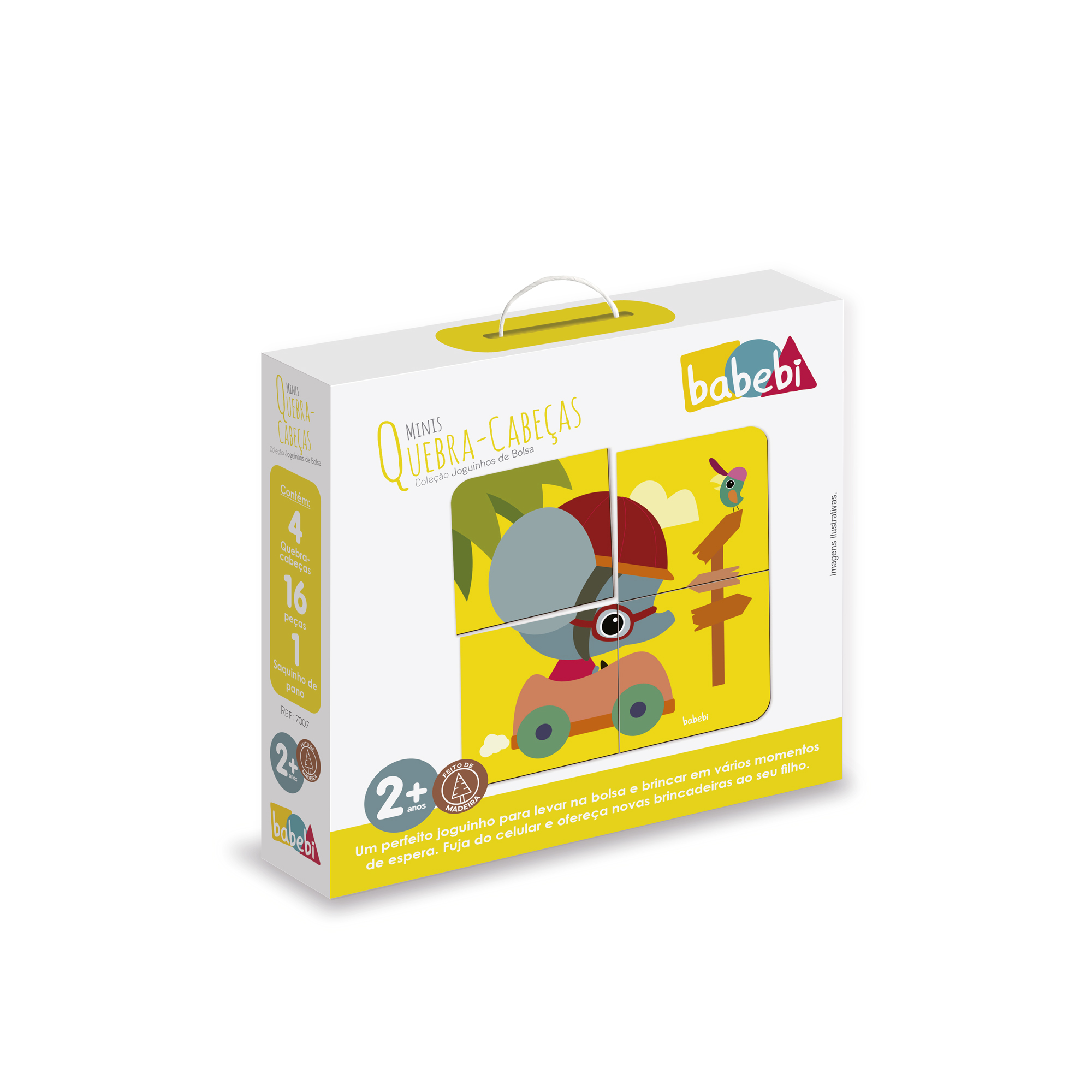 Jogo Quebra Cabeça Mini Toys Gde + Gabarito Kit Com 12 Jogos em